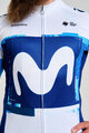 BONAVELO Cyklistický dres s dlhým rukávom zimný - MOVISTAR 2025 WINTER  - biela/modrá