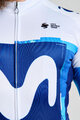 BONAVELO Cyklistický dres s dlhým rukávom zimný - MOVISTAR 2025 WINTER  - biela/modrá
