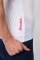 HOLOKOLO Cyklistický dres s krátkym rukávom - LEVEL UP - biela