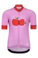 HOLOKOLO Cyklistický dres s krátkym rukávom - FRUIT - ružová