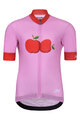 HOLOKOLO Cyklistický dres s krátkym rukávom - FRUIT - ružová/červená