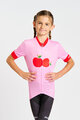HOLOKOLO Cyklistický dres s krátkym rukávom - FRUIT - ružová/červená
