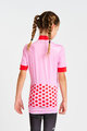 HOLOKOLO Cyklistický dres s krátkym rukávom - FRUIT - ružová/červená