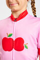 HOLOKOLO Cyklistický dres s krátkym rukávom - FRUIT - ružová/červená