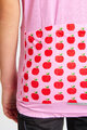 HOLOKOLO Cyklistický dres s krátkym rukávom - FRUIT - ružová/červená