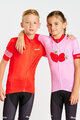 HOLOKOLO Cyklistický dres s krátkym rukávom - FRUIT - ružová/červená