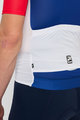 HOLOKOLO Cyklistický dres s krátkym rukávom - TECHNICAL  - biela/modrá