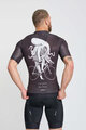 HOLOKOLO Cyklistický dres s krátkym rukávom - OCTOPUS - čierna/biela