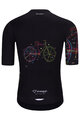 HOLOKOLO Cyklistický dres s krátkym rukávom - MAAPPI DARK - čierna/viacfarebná