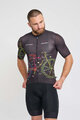 HOLOKOLO Cyklistický dres s krátkym rukávom - MAAPPI DARK - čierna/viacfarebná