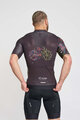 HOLOKOLO Cyklistický dres s krátkym rukávom - MAAPPI DARK - čierna/viacfarebná