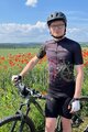 HOLOKOLO Cyklistický dres s krátkym rukávom - MAAPPI DARK - čierna/viacfarebná