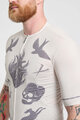HOLOKOLO Cyklistický dres s krátkym rukávom - CRUST - ivory/čierna