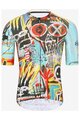 HOLOKOLO Cyklistický dres s krátkym rukávom - WILDLY II - svetlo modrá/viacfarebná