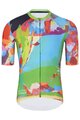 HOLOKOLO Cyklistický dres s krátkym rukávom - DEER - zelená/viacfarebná