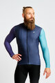 HOLOKOLO Cyklistický dres s dlhým rukávom zimný - PERFORMANCE WINTER - fialová/zelená