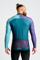 HOLOKOLO Cyklistický dres s dlhým rukávom zimný - PERFORMANCE WINTER - fialová/zelená