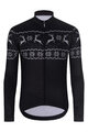 HOLOKOLO Cyklistický dres s dlhým rukávom zimný - FROSTTRAIL WINTER - čierna