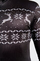 HOLOKOLO Cyklistický dres s dlhým rukávom zimný - FROSTTRAIL WINTER - čierna
