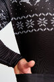 HOLOKOLO Cyklistický dres s dlhým rukávom zimný - FROSTTRAIL WINTER - čierna