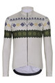 HOLOKOLO Cyklistický dres s dlhým rukávom zimný - FROSTTRAIL WINTER - šedá/zelená