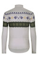 HOLOKOLO Cyklistický dres s dlhým rukávom zimný - FROSTTRAIL WINTER - šedá/zelená