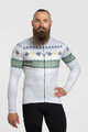 HOLOKOLO Cyklistický dres s dlhým rukávom zimný - FROSTTRAIL WINTER - šedá/zelená