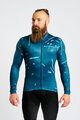 HOLOKOLO Cyklistický dres s dlhým rukávom zimný - PASSION WINTER - modrá