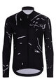 HOLOKOLO Cyklistický dres s dlhým rukávom zimný - PASSION WINTER - čierna/biela