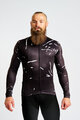 HOLOKOLO Cyklistický dres s dlhým rukávom zimný - PASSION WINTER - čierna/biela