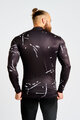 HOLOKOLO Cyklistický dres s dlhým rukávom zimný - PASSION WINTER - čierna/biela