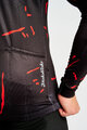 HOLOKOLO Cyklistický dres s dlhým rukávom zimný - PASSION WINTER - čierna/červená