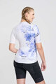 RIVANELLE BY HOLOKOLO Cyklistický dres s krátkym rukávom - FLOWERY LADY - biela/fialová/modrá
