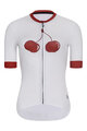 RIVANELLE BY HOLOKOLO Cyklistický dres s krátkym rukávom - FRUIT LADY - biela/červená