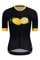 RIVANELLE BY HOLOKOLO Cyklistický dres s krátkym rukávom - FRUIT LADY - čierna/žltá