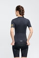 RIVANELLE BY HOLOKOLO Cyklistický dres s krátkym rukávom - VICTORIOUS GOLD LADY - čierna