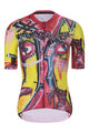 RIVANELLE BY HOLOKOLO Cyklistický dres s krátkym rukávom - FURIOSO - červená/žltá