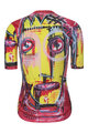 RIVANELLE BY HOLOKOLO Cyklistický dres s krátkym rukávom - FURIOSO - červená/žltá