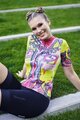 RIVANELLE BY HOLOKOLO Cyklistický dres s krátkym rukávom - FURIOSO - červená/žltá