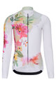 RIVANELLE BY HOLOKOLO Cyklistický dres s dlhým rukávom zimný - FLOWERY WINTER - žltá/viacfarebná
