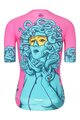 RIVANELLE BY HOLOKOLO Cyklistický dres s krátkym rukávom - MEDUSA - ružová/tyrkysová