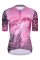 RIVANELLE BY HOLOKOLO Cyklistický dres s krátkym rukávom - ROSESCAPE - fialová/čierna