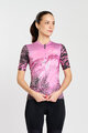 RIVANELLE BY HOLOKOLO Cyklistický dres s krátkym rukávom - ROSESCAPE - fialová/čierna