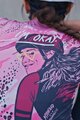 RIVANELLE BY HOLOKOLO Cyklistický dres s krátkym rukávom - ROSESCAPE - fialová/čierna