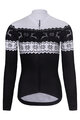 RIVANELLE BY HOLOKOLO Cyklistický dres s dlhým rukávom zimný - FROSTTRAIL WINTER - čierna/biela