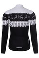 RIVANELLE BY HOLOKOLO Cyklistický dres s dlhým rukávom zimný - FROSTTRAIL WINTER - čierna/biela