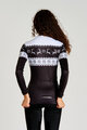 RIVANELLE Cyklistický dres s dlhým rukávom zimný - FROSTTRAIL WINTER - čierna/biela