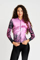 RIVANELLE Cyklistický dres s dlhým rukávom zimný - ROSESCAPE WINTER - fialová/čierna