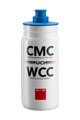 ELITE Cyklistická fľaša na vodu - FLY 550 CMC-WCC - biela