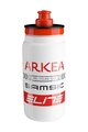 ELITE Cyklistická fľaša na vodu - FLY 550 ARKEA SAMSIC - biela